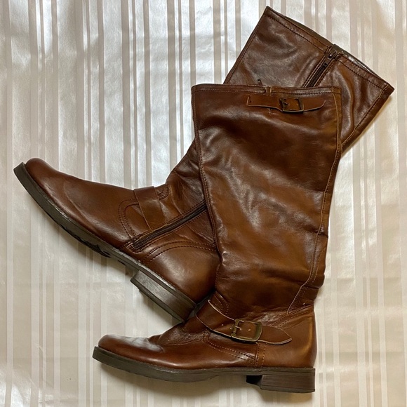 Nicole Shoes - Brown Riding Boots